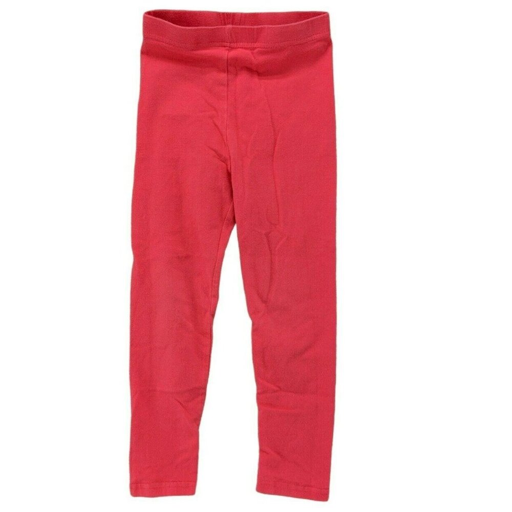 Stitchy Fish Leggings Girls Light Red Pull On Stretch Pants Size 5